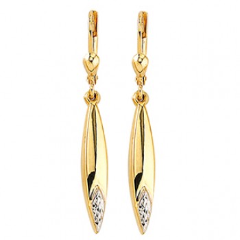 Gold earrings 10kt, AR36